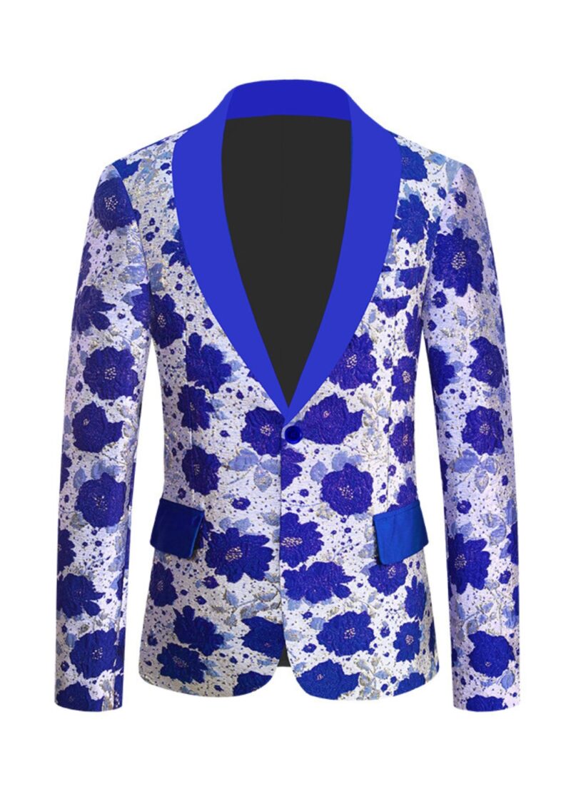 Single Breasted One Button Jacquard Prom Tuxedo Jacket Single Breasted One Button Jacquard Prom Tuxedo Jacket