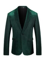 Men's Single-Breasted Notch Lapel Wedding and Graduation Tuxedo Jacket