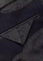 Men's 2-Button Single-Breasted Navy Pinstripe Vest Suit for Wedding & Business