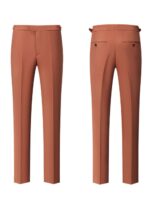 Men's 3-Piece Rust Orange 2-Button Peak Lapel Suit