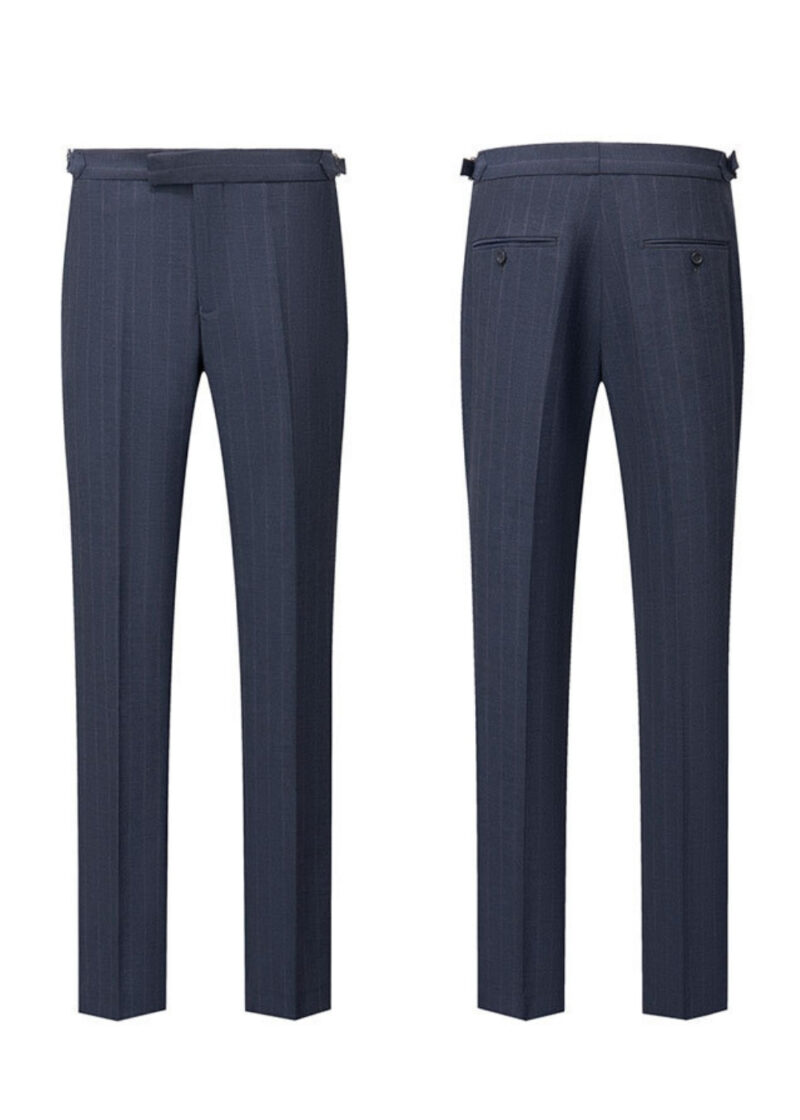 Men's 2-Button Pinstripe Notch Lapel Vested Wedding & Prom Suit