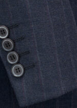 Men's 2-Button Pinstripe Notch Lapel Vested Wedding & Prom Suit