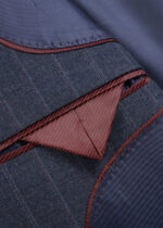 Men's 2-Button Pinstripe Notch Lapel Vested Wedding & Prom Suit