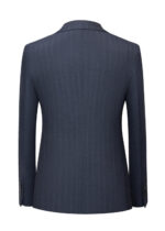 Men's 2-Button Pinstripe Notch Lapel Vested Wedding & Prom Suit