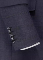 Men's 2-Button Slim Fit Vested Suit with Notch Lapel in Grey