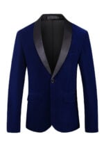Men's 1-Button Single-Breasted Solid Color Prom & Party Tuxedo Jacket