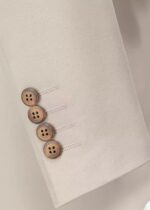Men's 3-Piece Ivory 1-Button Suit with Vest for Formal and Casual Occasions