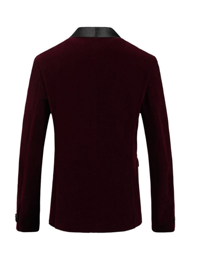 Men's 1-Button Single-Breasted Solid Color Prom & Party Tuxedo Jacket