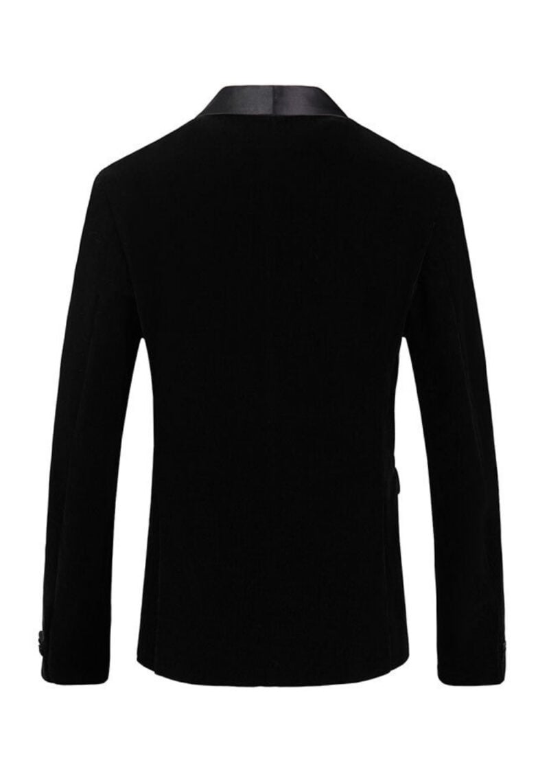 Men's 1-Button Single-Breasted Solid Color Prom & Party Tuxedo Jacket