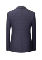 Men's 2-Button Slim Fit Vested Suit with Notch Lapel in Grey