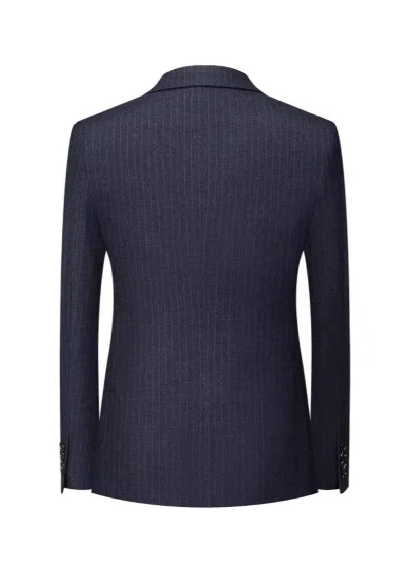 Men's Navy 2-Piece Double Breasted 3-Button Business Suit