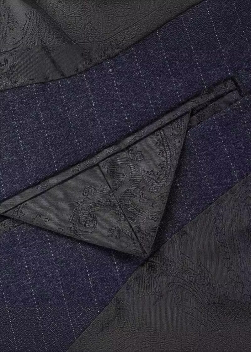 Men's Navy 2-Piece Double Breasted 3-Button Business Suit