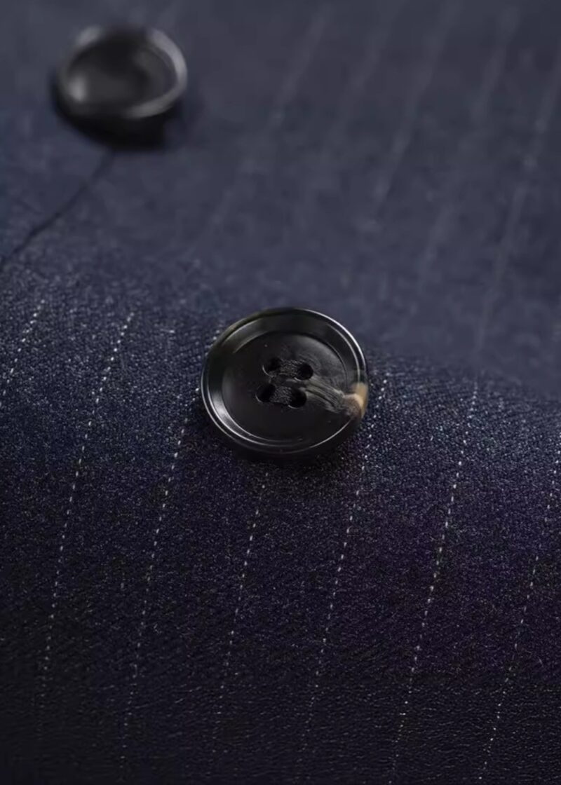 Men's Navy 2-Piece Double Breasted 3-Button Business Suit
