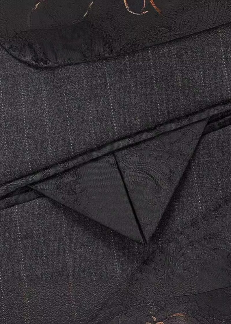 Men's Grey 2-Piece Double Breasted 3-Button Suit with Peak Lapel for Business & Wedding