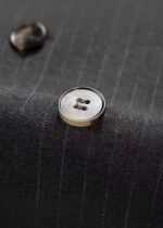 Men's Grey 2-Piece Double Breasted 3-Button Suit with Peak Lapel for Business & Wedding