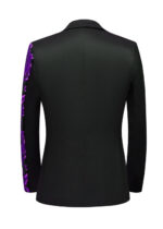Men's Fashion Sequins Notch Lapel Prom and Party Tuxedo Jacket