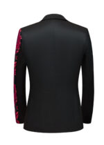 Men's Fashion Sequins Notch Lapel Prom and Party Tuxedo Jacket