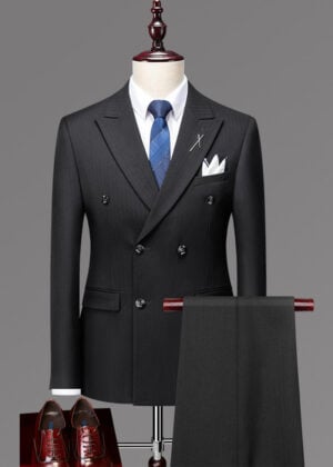 Men's 2 Piece Notch Lapel Business Suit
