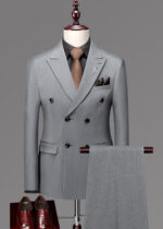 Men's 2 Piece Notch Lapel Business Suit