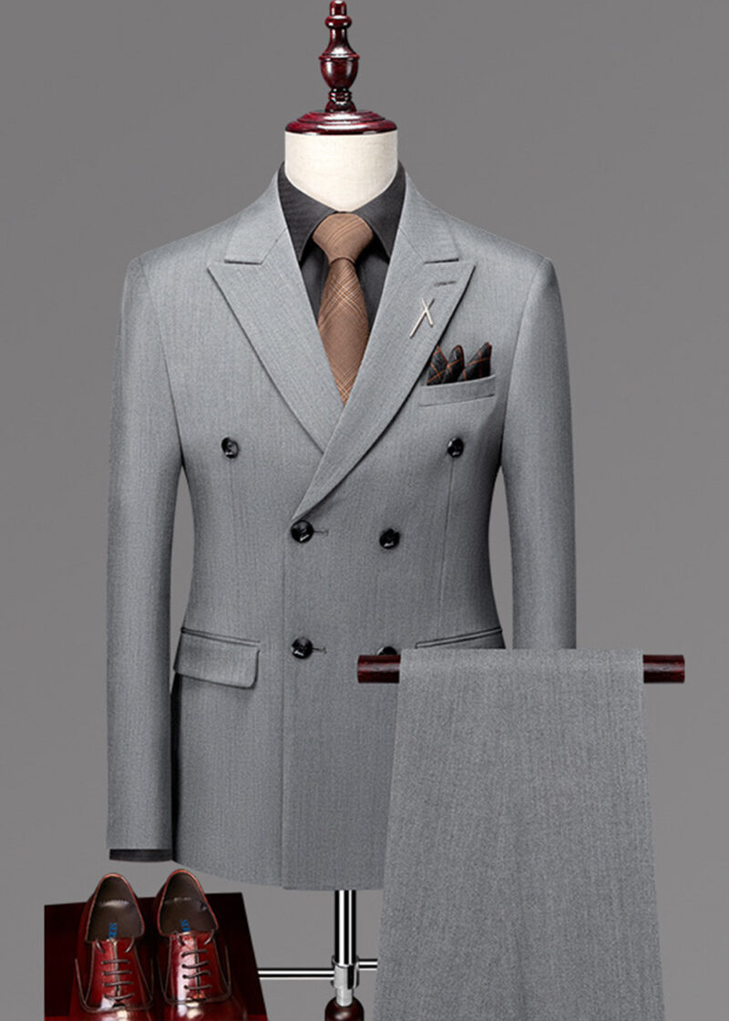 Men's 2 Piece Notch Lapel Business Suit