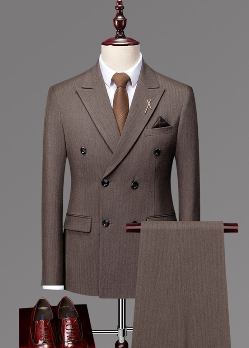 Men's 2 Piece Notch Lapel Business Suit