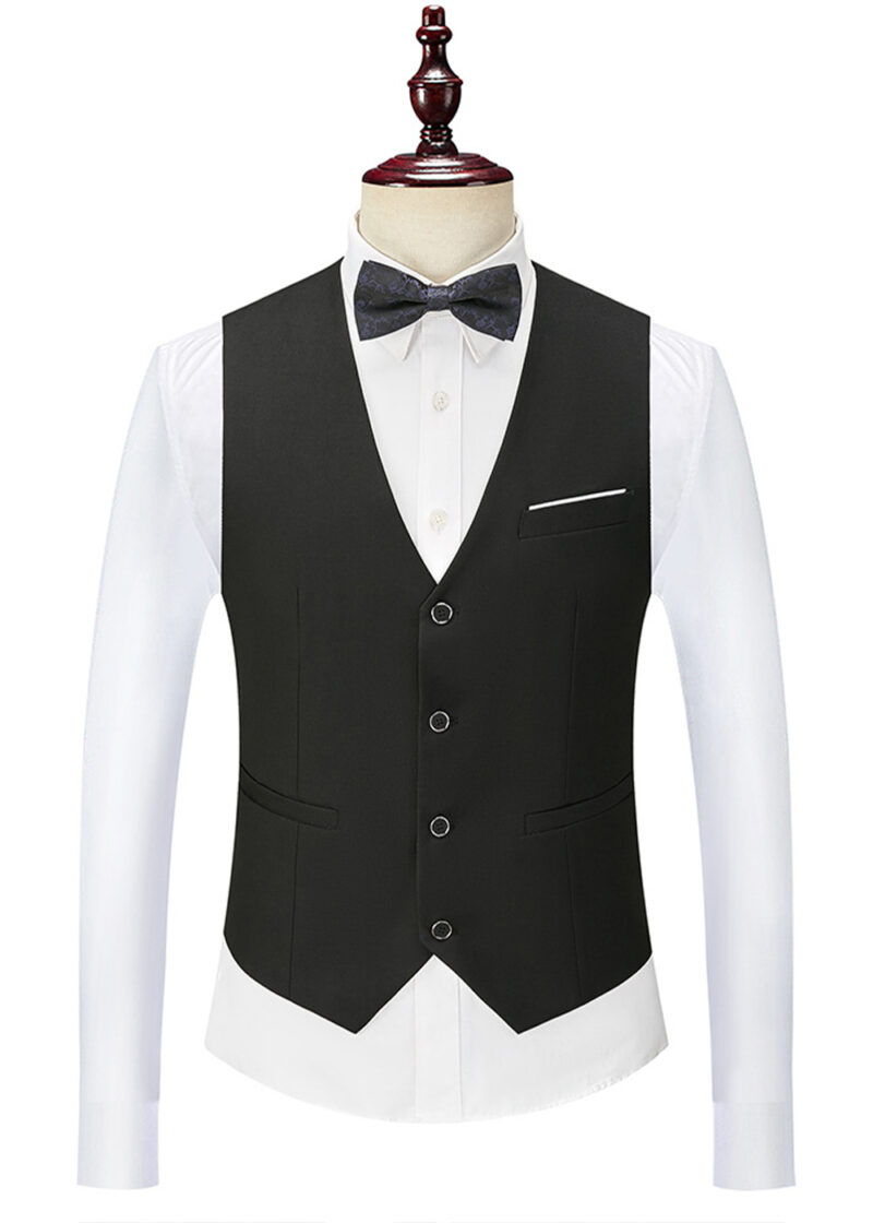 Men's 3-piece 1 Button Shawl Label Suit for Wedding & Formal Events