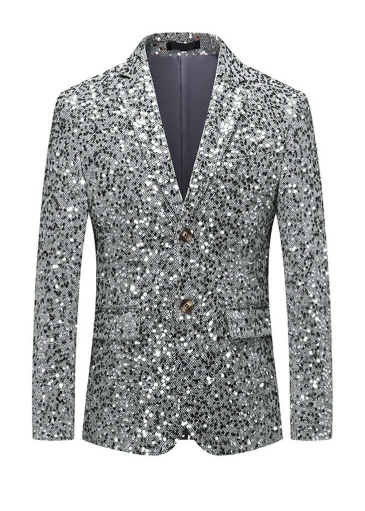 Lapel Solid Color Lace Stitching Two Piece Suit